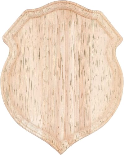 Dailygoods- Houten Plaquette 12 x 15 x 1,8 cm - Ongefinished Houten Decoratie - DIY Projecten - Stevig en Betrouwbaar - Perfect Cadeau voor Feestdagen - Houten Bord