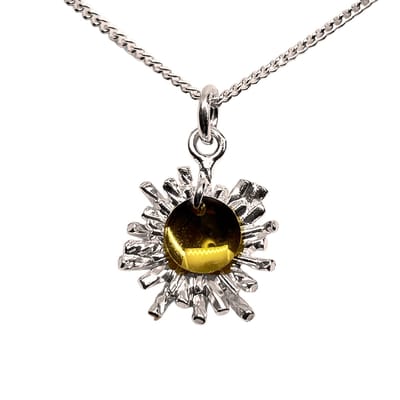 AuBor ®. Hanger. Zilver. Ochtendgloren met opgaande zon. Klein