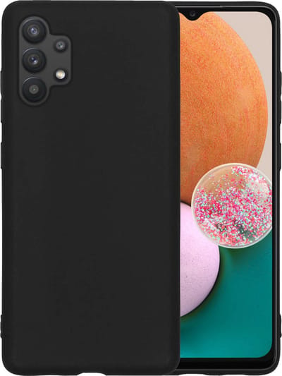 Hoesje - Geschikt voor Samsung Galaxy A13 4G - Sterk & Shockproof - Hoes Cover - Siliconen Case - Telefoonhoesjes - Zwart
