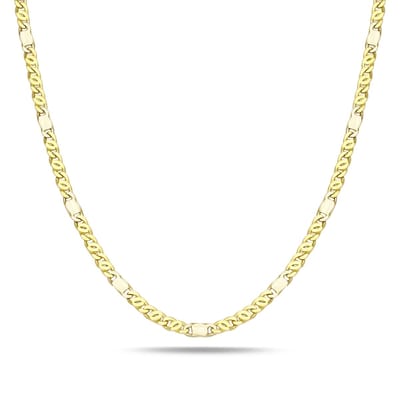 Juwelier Zwartevalk 14 karaat gouden bicolor ketting met valkenoog - ZV 1126/60cm