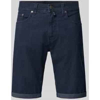 regular fit korte jeans met labeldetail