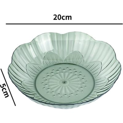 Licht Luxe Fruitschaal PET Hoge waarde Ins Stijl Thuis Salontafel Snackbord Bloemvormige Schaal KTV Fruitschaal white