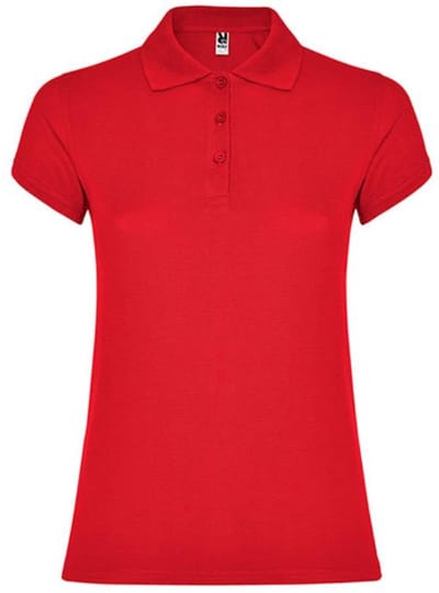 Roly - Star Dames Polo - Red 60 maat 3XL