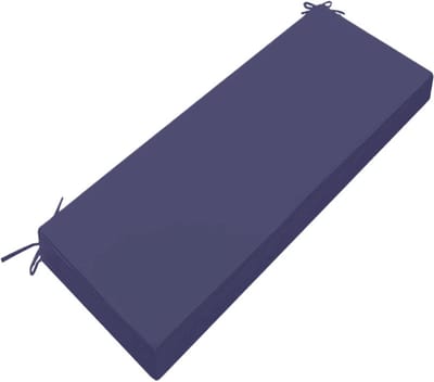 Zitkussen Tuinbank - Buiten Kussen - Comfortabel Zitten - Waterdicht & UV-bestendig - 79x38cm - Donkerblauw