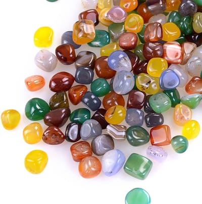 Natuurlijke Aquarium Grind 500g, 3-7 mm Decoratieve Steentjes voor Aquaria, Sieraden en Creatief Knutselen
