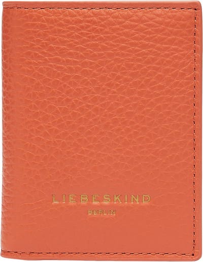 LIEBESKIND BERLIN Leren Kaarthoes Geri 2 Heavy Pebble Arcie Card Case Vitamin Neonoranje