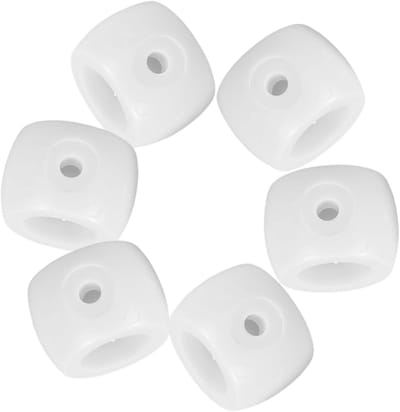 Tafelvoetbal Onderdelen - Stootring Rod - Spelverbetering - Duurzaam Plastic - 8 Stuks - Wit