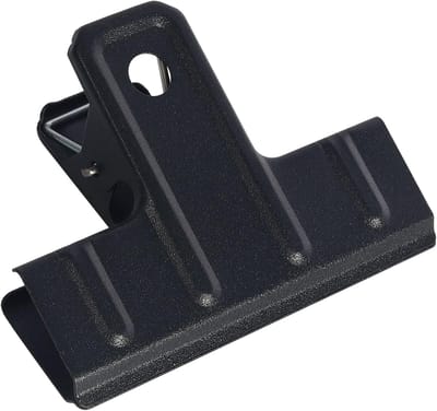 Bulldog Clips, Pack of 12, 78mm Metal Hinge Clips, Bulldog Tie Clips, Paper Clips for Photos, Food Bags, Home and - ShopVlot