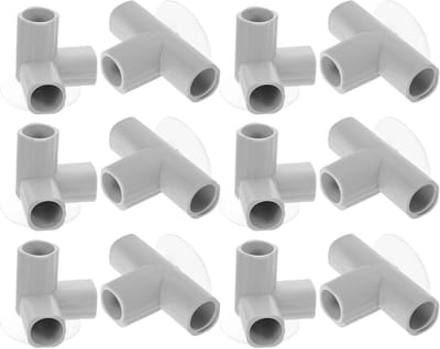 Speelplaatshekverbindingen - Verbindingsstukken Speelbox - Speelruimte Aanpassen - Universele Pasvorm - 8.80X6.50X5.50CM - Grijs