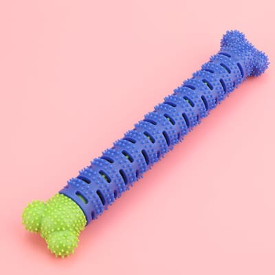 Siliconen Blauw Groen Huisdier Molaire Tandenreiniger Borstelstick Schoonmaakbenodigdheden Tandenborstel Speelgoed voor Honden blue