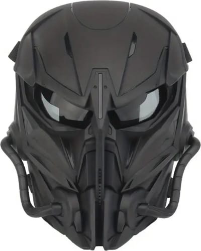 Bovista Airsoft Masker - Paintball - Mask - Tactical Helmet - Helm - Zwart - Buiten
