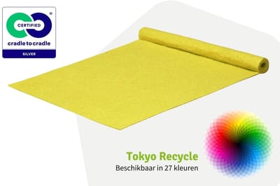 GJ Floors - Budget loper Tokyo Recycle | Kanariegeel - Breedte x Lengte: 1 meter / 3 meter