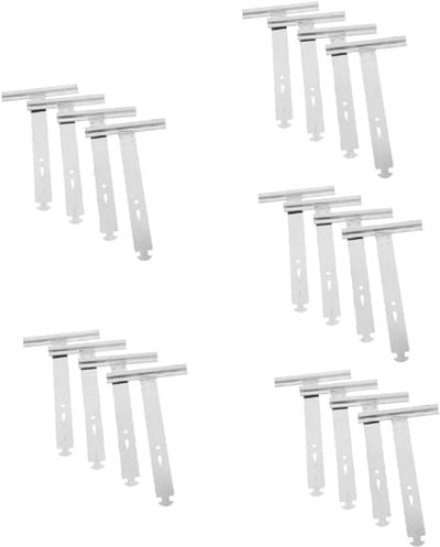 Rolluik Veeronderdelen - Luik Reparatie - Rolluiken Herstellen - Eenvoudig Haakontwerp - 5 Sets - Zilver
