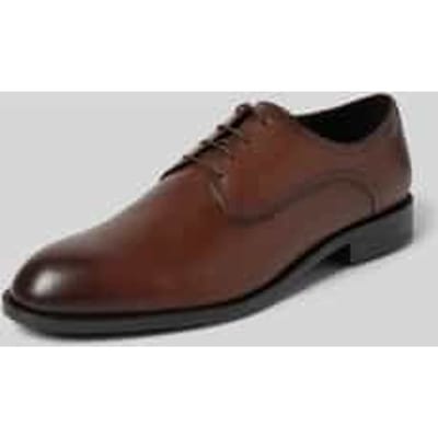 Leren derbyschoenen met labeldetails, model 'Tayil'