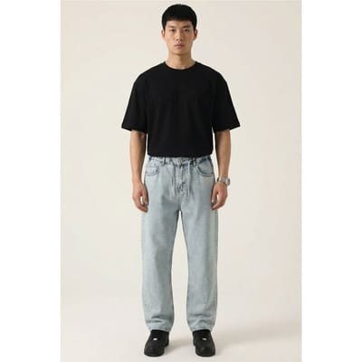 Ontspannen Fit Denim Broek