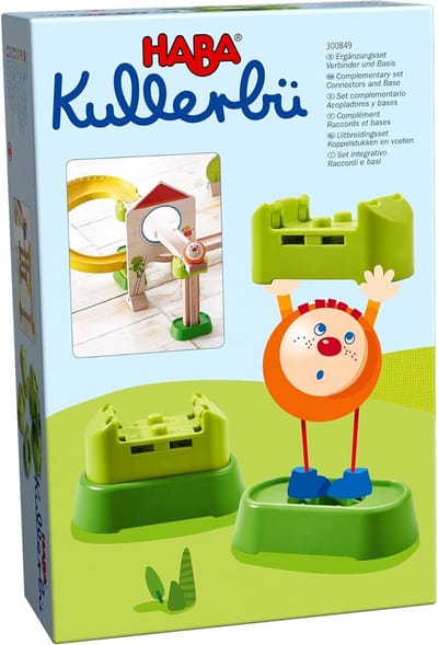 Koppelstukken en basis voor Kullerbü banen - Uitbreidingsset voor creatieve speelmogelijkheden