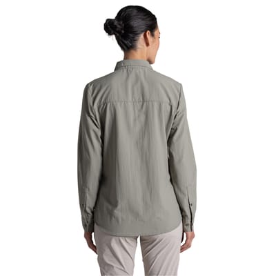 Craghoppers Dames Loukkos Nosilife Lange Mouw Shirt (Vert)