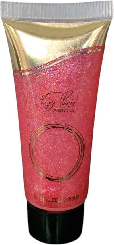 Easy Paris Cosmetics - Glitters - Vloeibare glitters - Schminkglitters - Gezichtsglitters - Lichaamsglitters - Oogschaduw glitters - Decolleté glitters - Grime - Glitter gel - Fel Roze - 22 ml - Carnaval - Festival - Feest