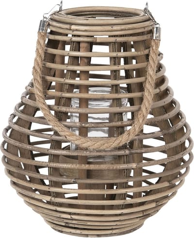 Clayre & Eef Windlicht Ø 26x28 cm Bruin Hout