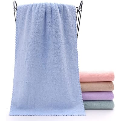 Droog haar Waterabsorberend Dubbelzijdig Koraal Fluweel Microvezel Handdoek Bad Auto Wassen Reinigingssalon 35x75cm