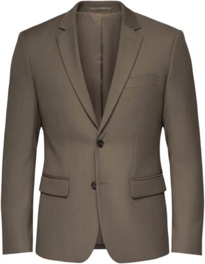 OMBRE Blazer - Slim Fit - Lange Mouw - Knopen Olijf S