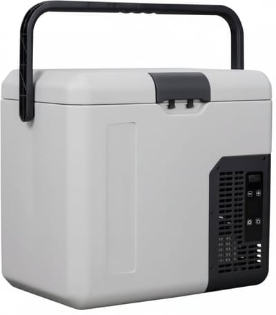 AHD® Koelbox Elektrisch - Compressor Koelbox - Camping Koelkast - Camping Koelkast Electrisch - Grijs - 48cm x 33cm x 42cm