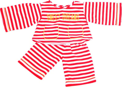 Living Puppets poppenkleding pyjama voor handpop van 65cm