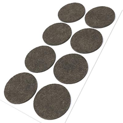Zelfklevende Viltglijders 50 mm - Set van 8 - Bruin - Meubel- en Vloerbescherming