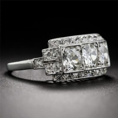 Ring met een witte diamant van 2 karaat, gemaakt van zilver (S925 sterling zilver), Bague Bizuteria voor dames, Anillos Silver 925 sieraden, fijne ring met 2 karaat voor dames 8 zilver