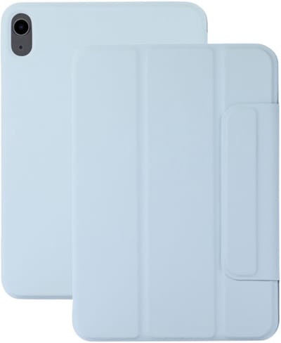 Lunso Geschikt voor iPad Air 11 inch (2024/2025) - Tri-Fold Bookcase hoes - Lichtblauw