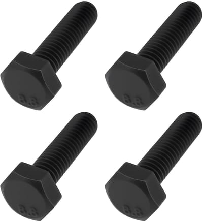 Dailygoods - 4 Stuks M6x20mm Krukas Bout Schroef Set voor Motoren