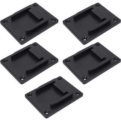 5 Supports d'outils à montage sur quai Noir ABS Support pour outils électriques à batterie lithium 14,4 V 18 V