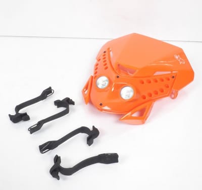 halogeen een koplamp plaat voor motorfiets e.t. oranje optic tuning nieuw