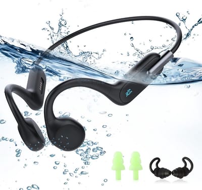 Waterdichte MP3 Speler - Onderwater Koptelefoon - Zwemmen Muziek Luisteren - 32GB Geheugen - IPX8 Waterdicht - Zwart
