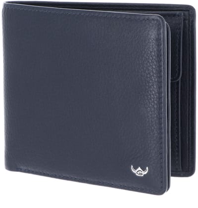 Golden Head Leren portemonnee Capri RFID Protect Scheintasche 1134 Blau donkerblauw
