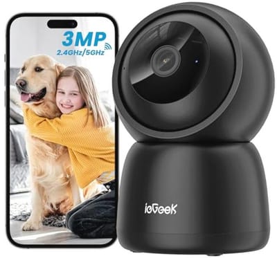 2K WiFi Binnencamera met 360° Rotatie en Nachtzicht