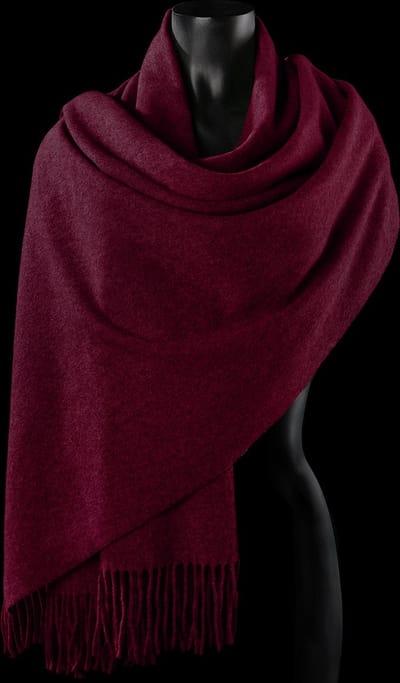 Comunque... - Sjaal - Wol - Langwerpig - rood