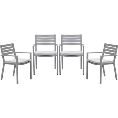Garden Impressions Oklahoma tuinstoelen set van 4 taupe