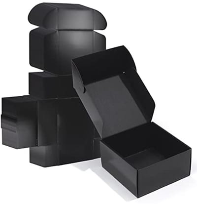 Verzenddozen 8 x 8 x 4 inch - 20 Stuks Zwart Karton voor Verzending en Opslag