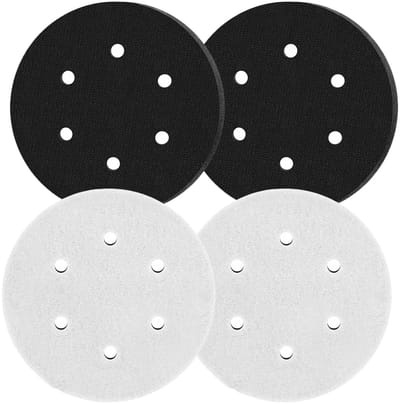 Interface-pads 150 mm - 4 stuks zachte schuim polijstpads voor schuur- en polijstschijven, ideaal voor rondingen en fijne afwerking