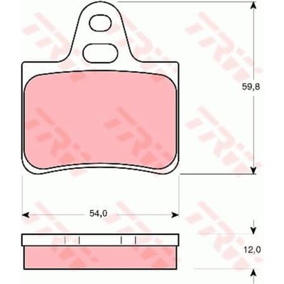 Remblokset TRW GDB146, achter
