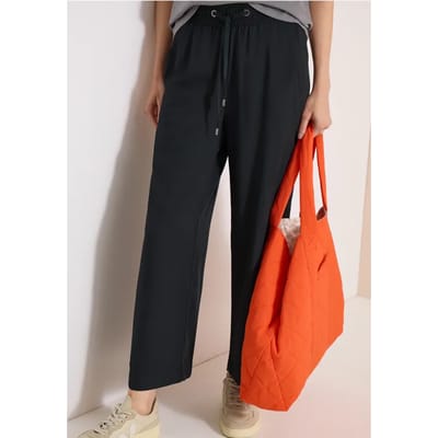 7/8 High Waist broek met wijde pijpen in Loose Fit