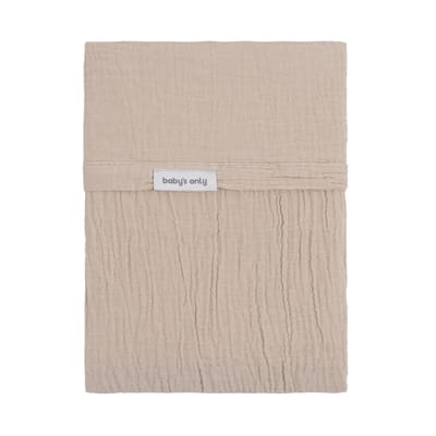 Baby's Only Ledikantlaken Tender - Ledikant laken katoen - Baby laken - Hydrofiele laken - Beige - 120x150 cm - Gemaakt van 100% prewashed katoen
