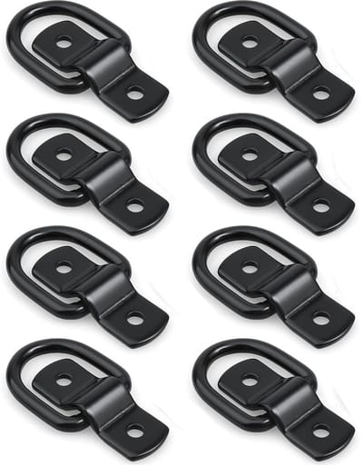 Solidchoice- Sjorbanden 8 Stuks - Heavy Duty - D-ring Bevestiging - Sterk en Duurzaam - Anti-corrosie - Eenvoudig te Installeren - Ankerpunten