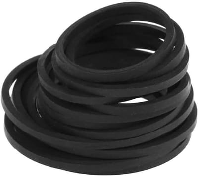 Cassette Tape Riemen - Drive Belt Set - Apparaten Repareren - Mix van Maten - 25-135mm - Zwart
