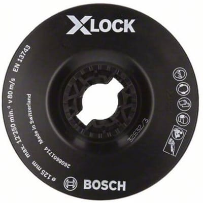 Bosch 2608601714 X-Lock Steunschijf voor fiberschijven - Soft - 125mm