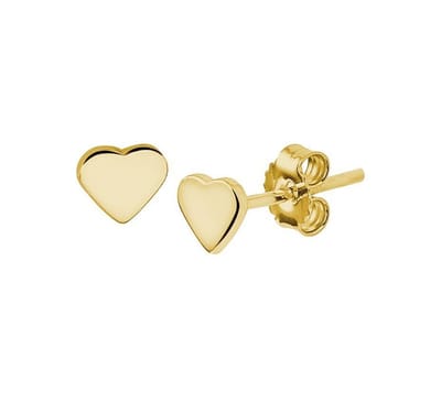 Zilver Verguld Oorknoppen hart 2100994