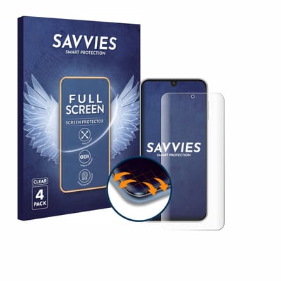 Savvies - Screenprotector voor Samsung Galaxy F17 5G - Folie Beschermfolie transparant volledig dekking 4 Stuks