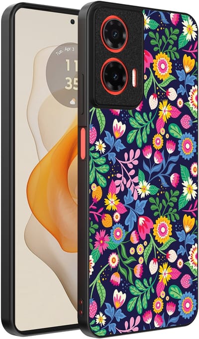 Smartphonica Telefoonhoesje Geschikt voor Motorola Moto G Stylus 2024 met bloemen opdruk - TPU backcover case flower design geschikt voor Motorola Moto G Stylus 2024