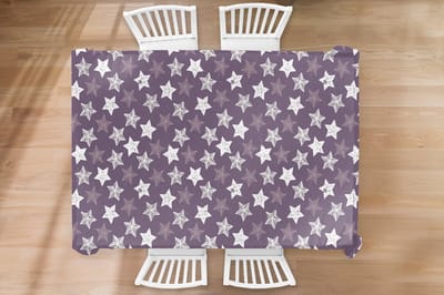 Kerst Tafelkleed - Kerstmis Decoratie - Tafellaken - Patronen - Christmas - Sterren - 220x150 cm - Kerstmis Versiering - Tafeldecoratie Kerstmis - Kerstdecoratie tafel - Tafelversiering